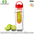 Großhandel Fabrik Tritan Fruit Infuser Wasserflasche, Kunststoff Zitrone Infusion Trinkflasche (HDP-0892)